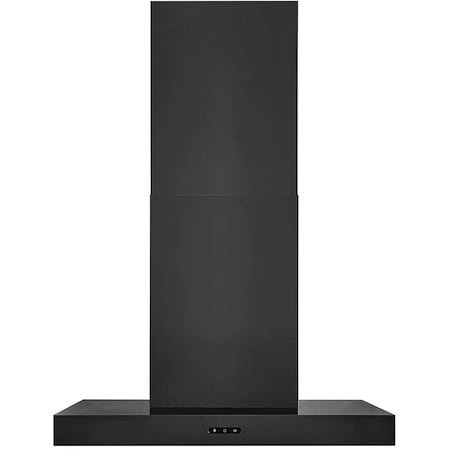 Broan-Nutone Elite EW43 Series 36-Inch Black Stainless Steel Convertible T-Style Chimney Range Hood EW4336BLS